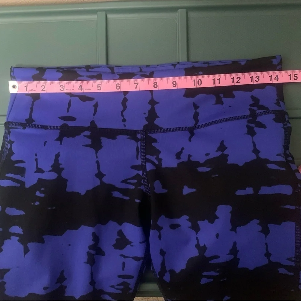 ALO Yoga Goddess Ribbed Legging Blue Black Tie Dye Size Small